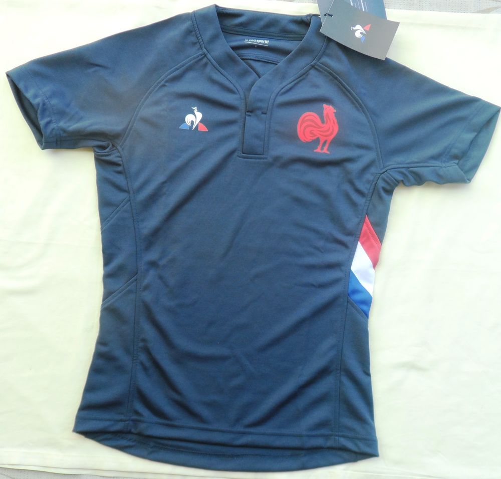 Maillot de rugby r&eacute;plica port&eacute; par les joueurs XV de France Sports