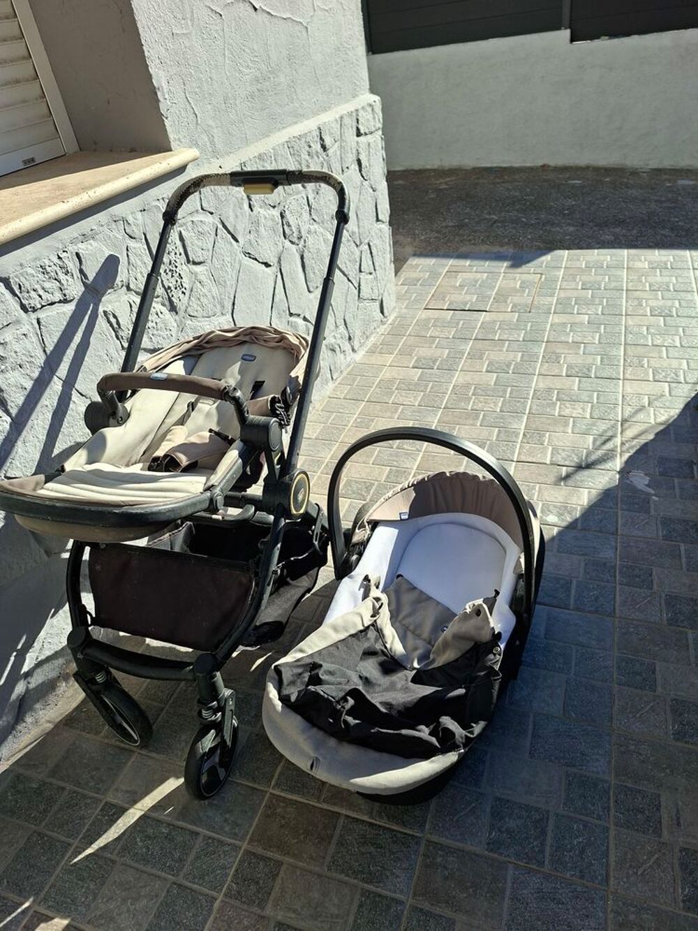 Poussette chicco avec landau Pu�riculture