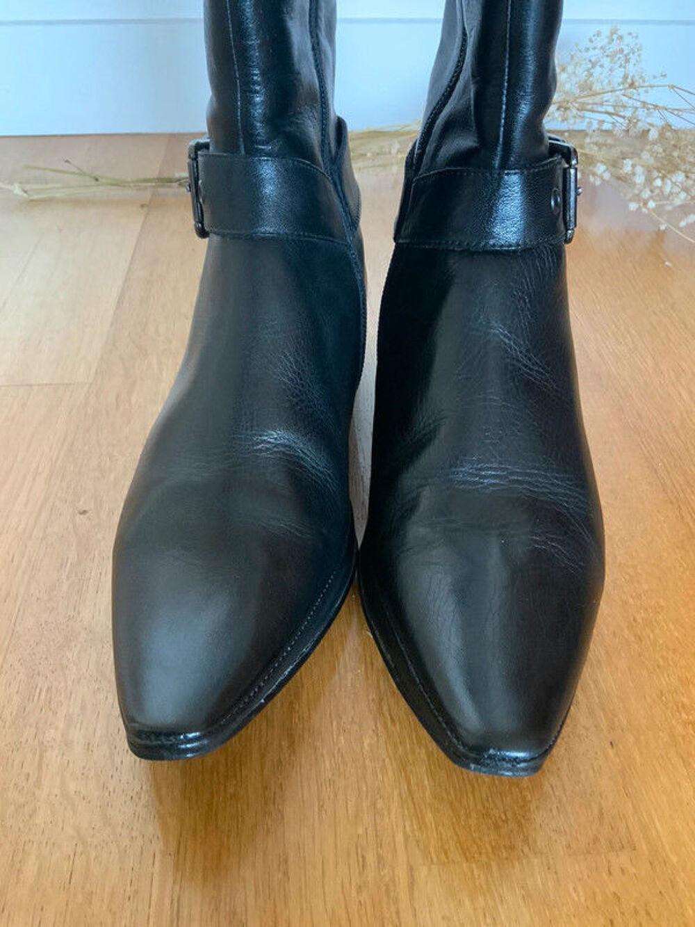 Bottes femme en cuir Chaussures