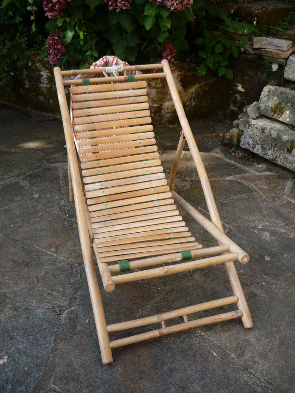 Chaise longue bambou (h) Meubles