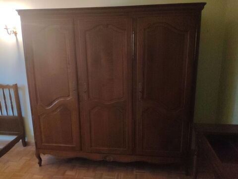 Armoire 3 portes bois lingère parfait état 160 Bourges (18)