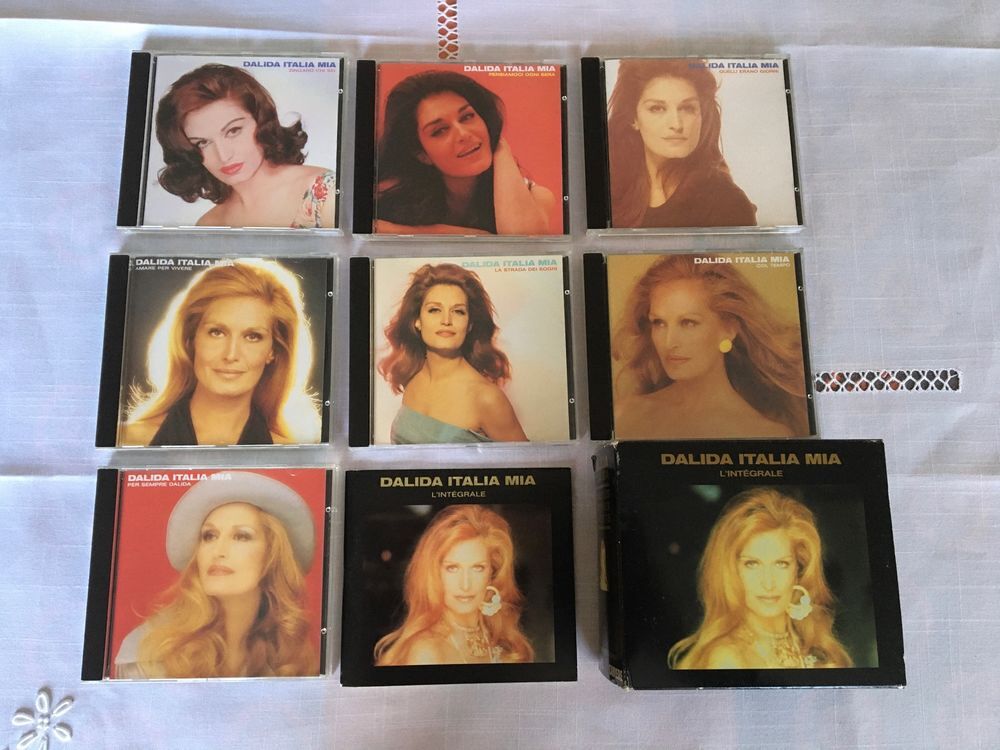 COFFRET 7 CD et LIVRET DALIDA ITALIA MIA 1&egrave;re Edition 1991 CD et vinyles