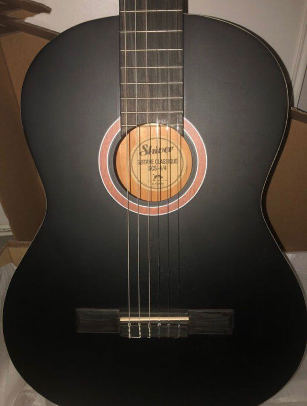 Guitare classique noire Instruments de musique
