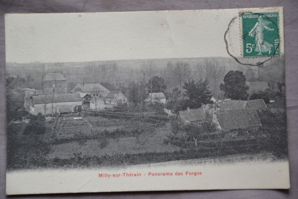 Carte postale ancienne MILLY SUR THERAIN 
