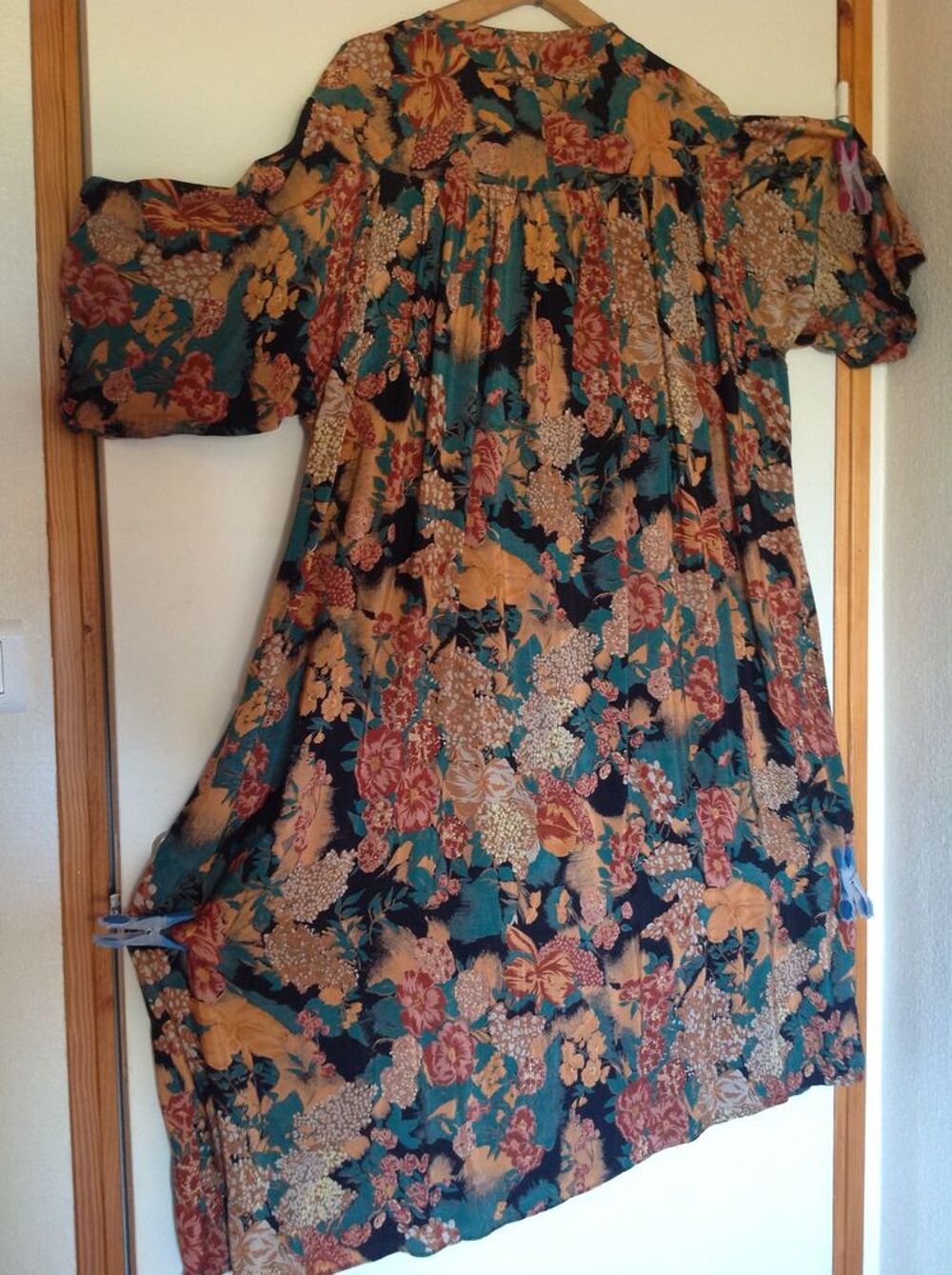ROBE &Agrave; FLEURS COULEURS AUTOMNALE GRANDE TAILLE Envoi Possibl Vêtements