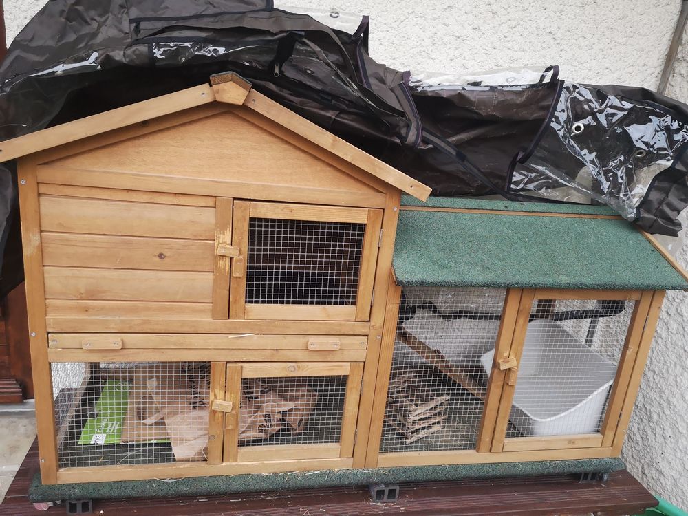 Maison en bois pour lapin Jardin
