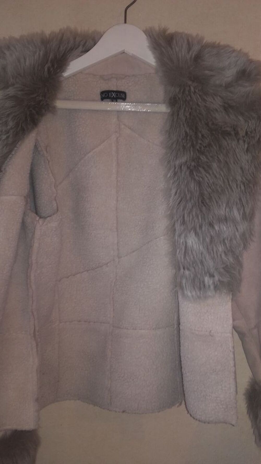veste femme col fausse fourrure Vêtements