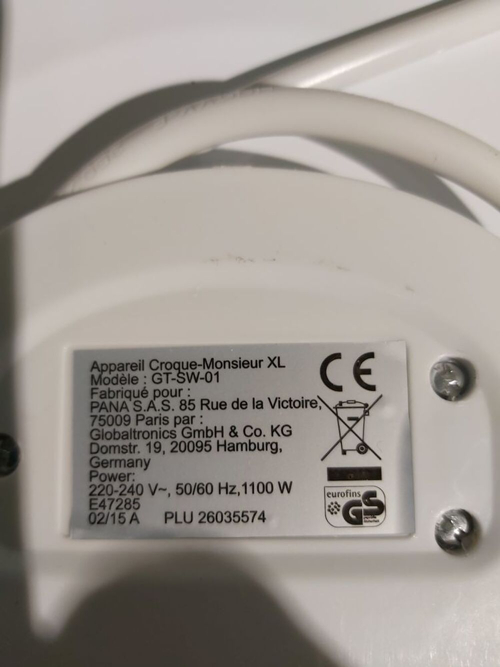 appareil &agrave; croques-monsieur, 4 empreintes Electroménager