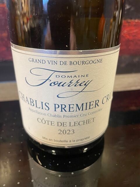 Chablis 1er Cru 2023 Cote de Lechet Domaine Fourrey Vigneux-sur-Seine (91)