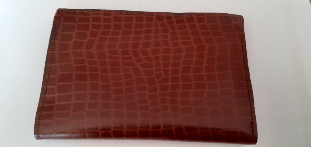Portefeuille en cuir marron Maroquinerie