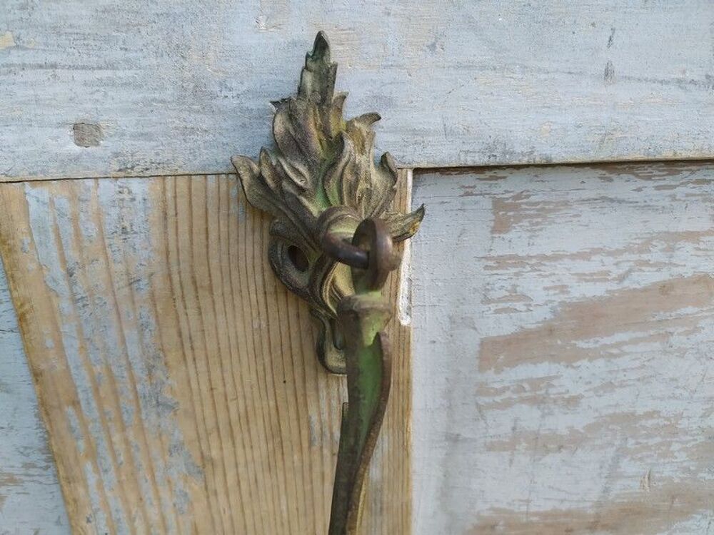 Embrasse de Rideau IRIS Bronze Art Nouveau Porte Serviette Décoration