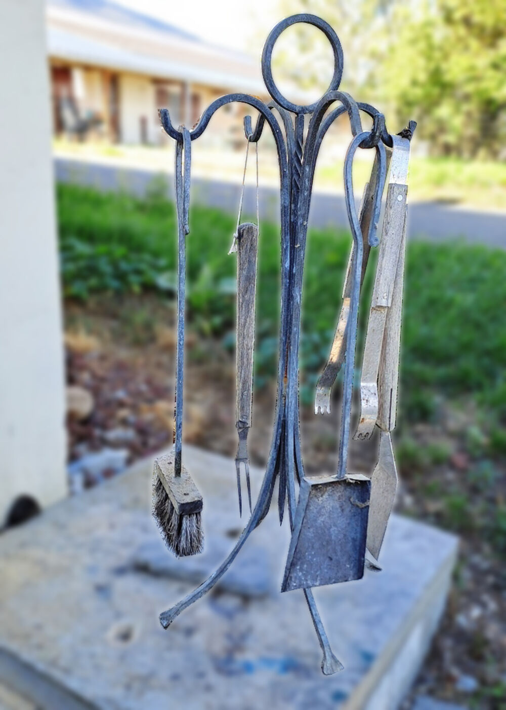 Tisonnier, ensemble pour chemin&eacute;e Décoration