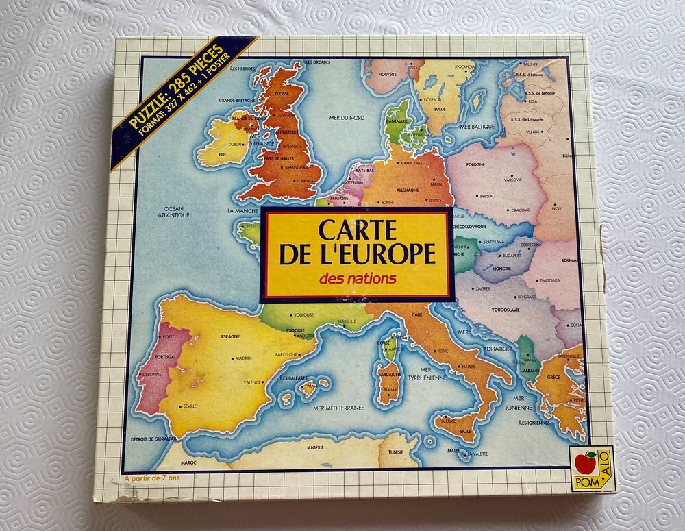 Puzzle carte de l'Europe des nations Pom Alo + poster Jeux / jouets