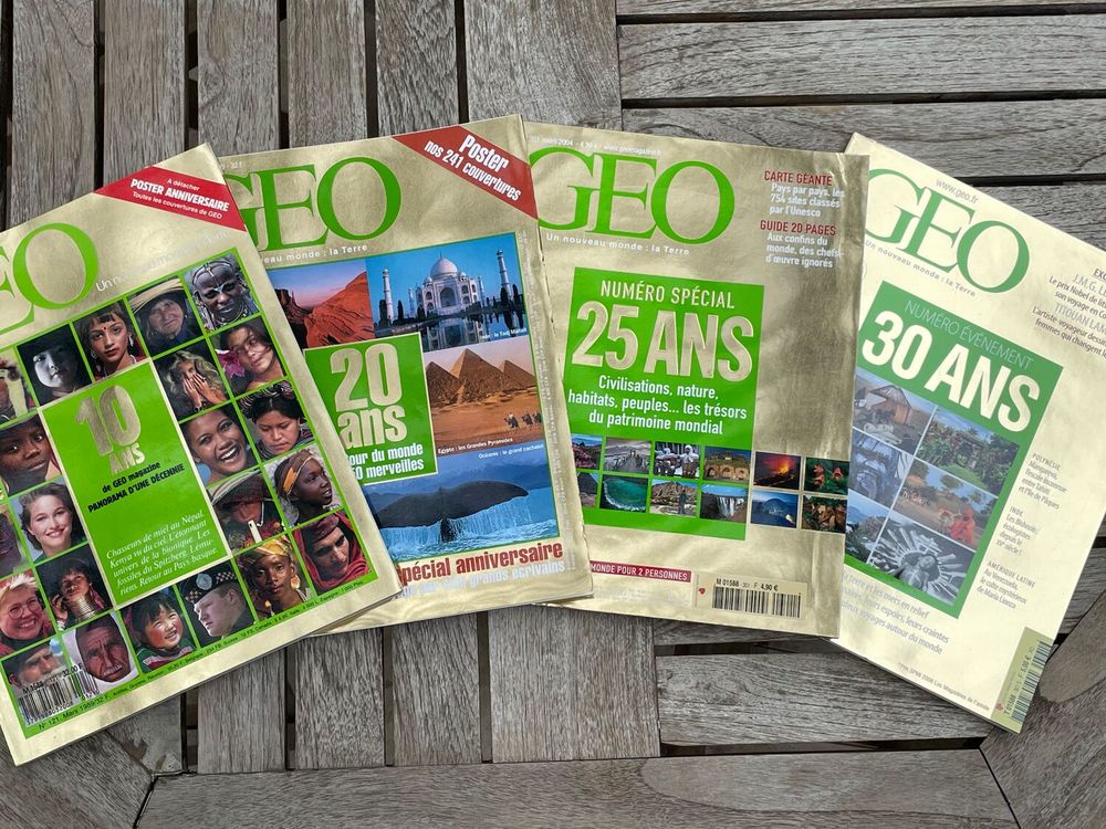 GEO REVUES NUMEROS EVENEMENTS Livres et BD