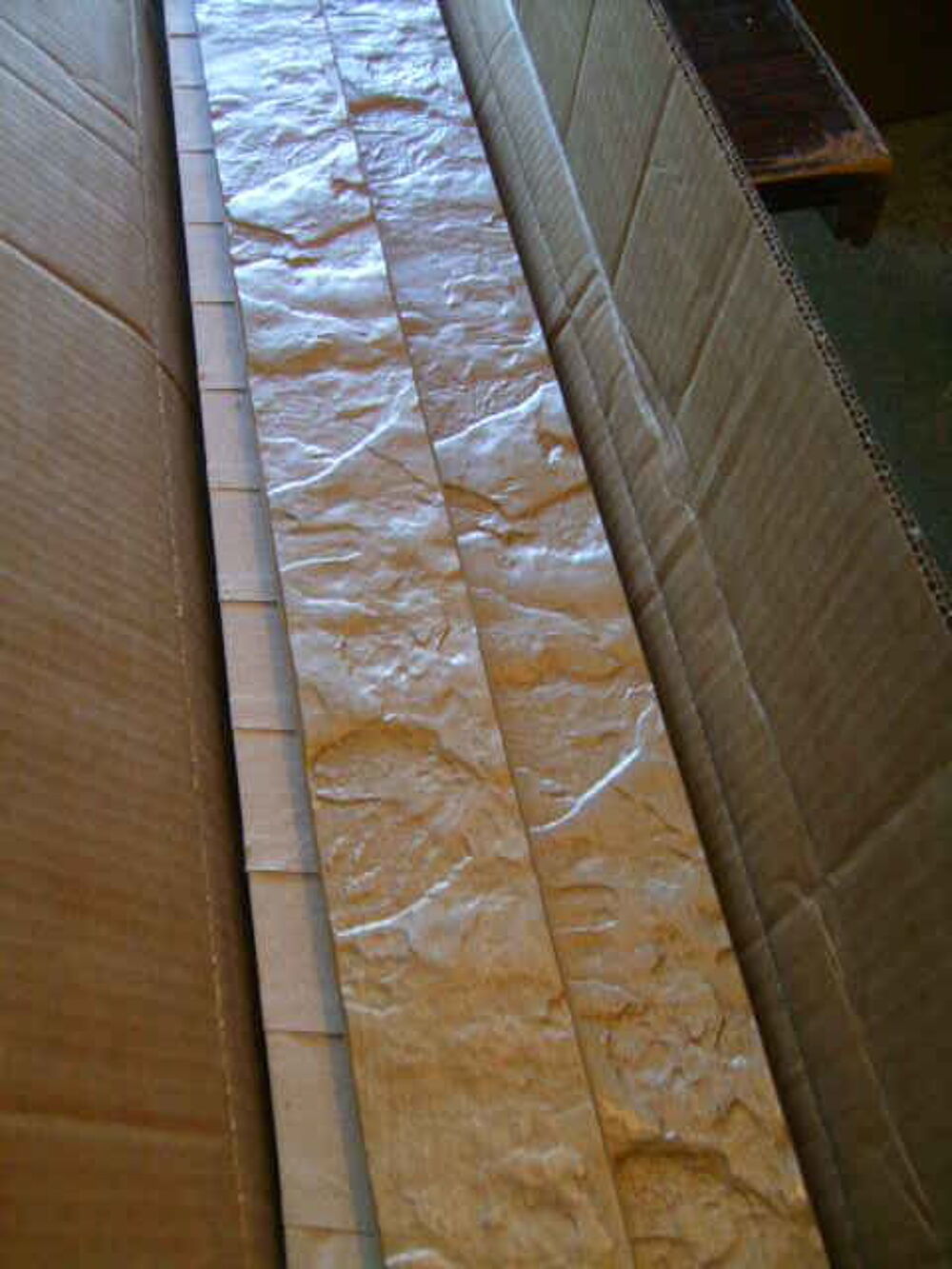 
80m baguettes bois ornement p&acirc;te anglaise pin effet pierre Décoration