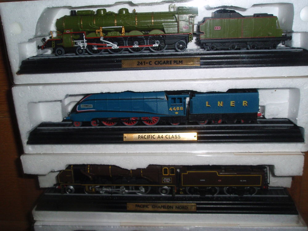 5 locomotives statiques HO Edition Atlas 