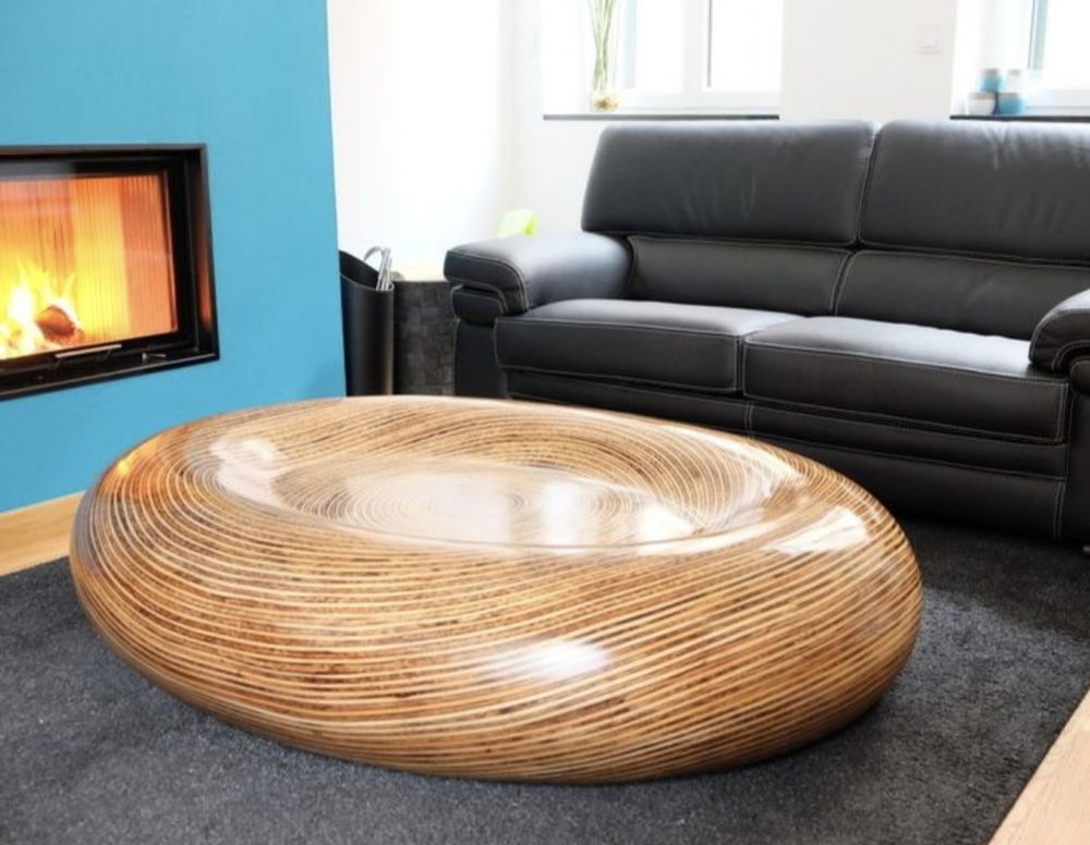Table de salon en bambou et coco Meubles