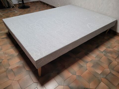 Sommier tapissier � lattes 140x190cm 80 Andr�sy (78)