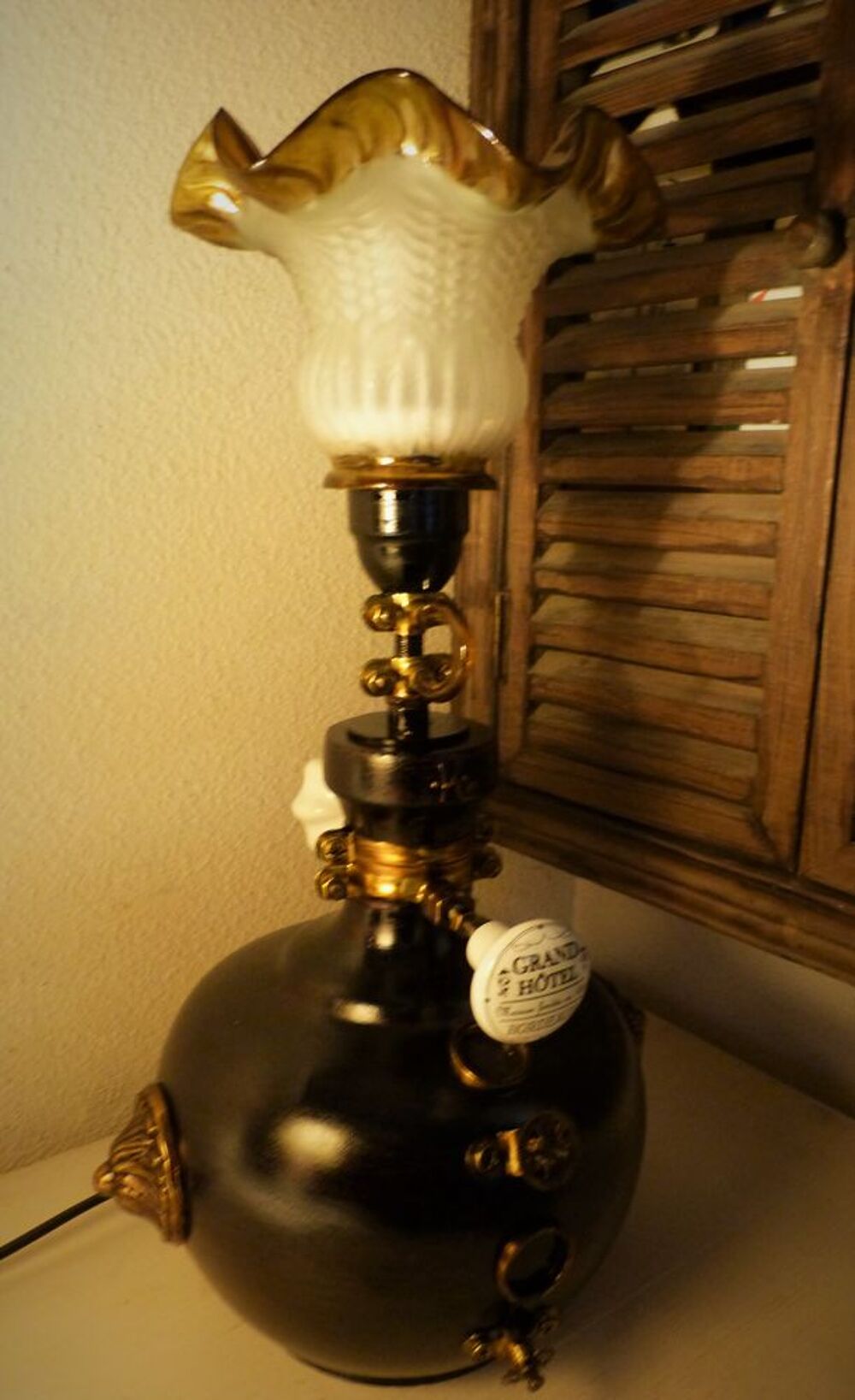 Lampe "ANTIQUE STEAM LIGHT" Steampunk Décoration