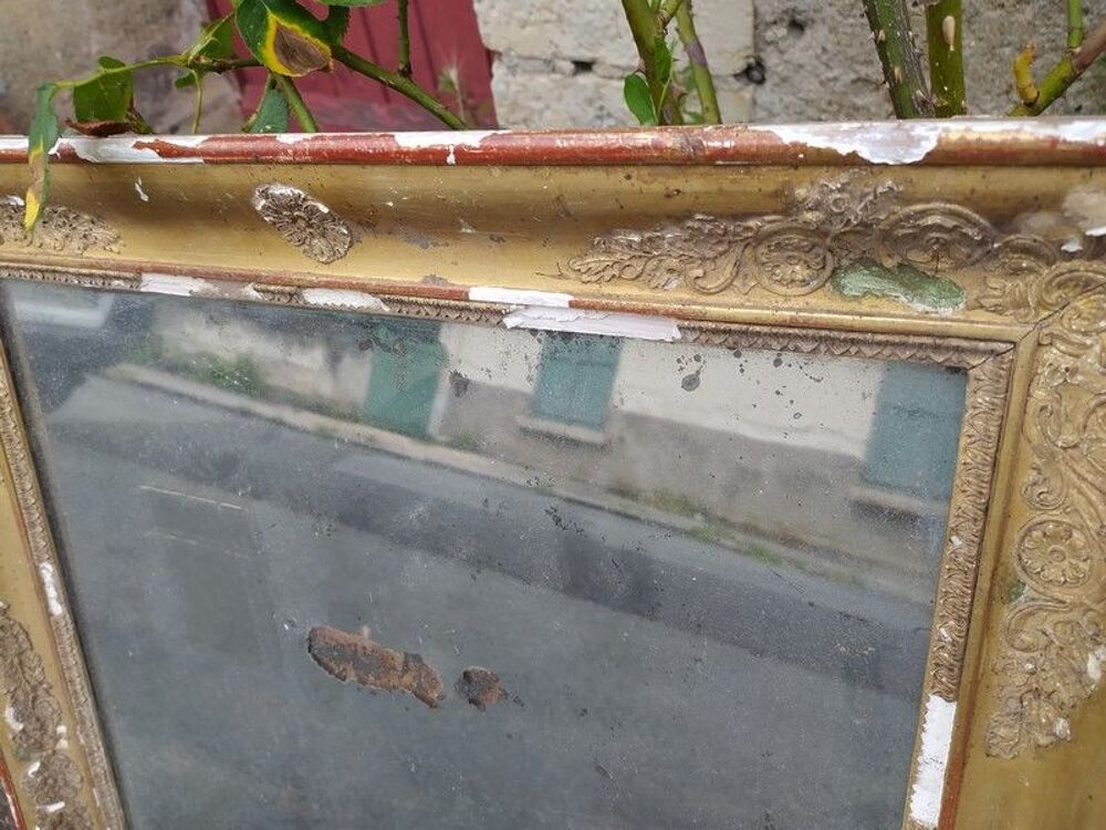 Ancien Miroir Dor&eacute; &Eacute;poque Restauration Meubles