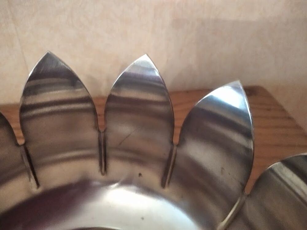 Coupe m&eacute;tal argent&eacute; Italy D�coration