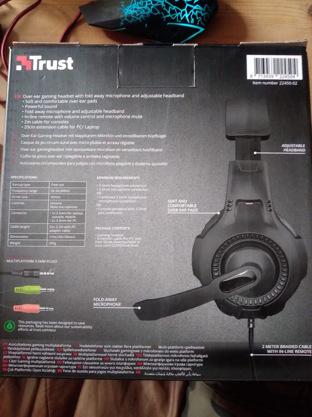 Trust Gaming GXT 307 Ravu Casque Gamer avec Micro pour PC Matériel informatique