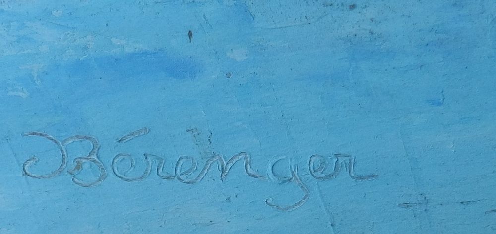 Peinture sur bois c&ocirc;te Varoise pr&eacute;s du Lavandou sign&eacute;e Décoration