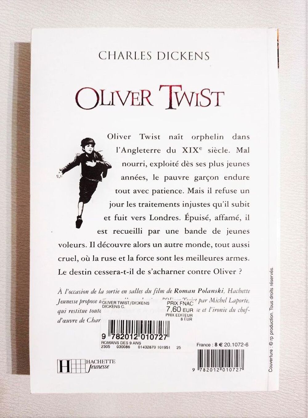 Oliver Twist traduit par Michel Laporte - HACHETTE Jeunesse Livres et BD