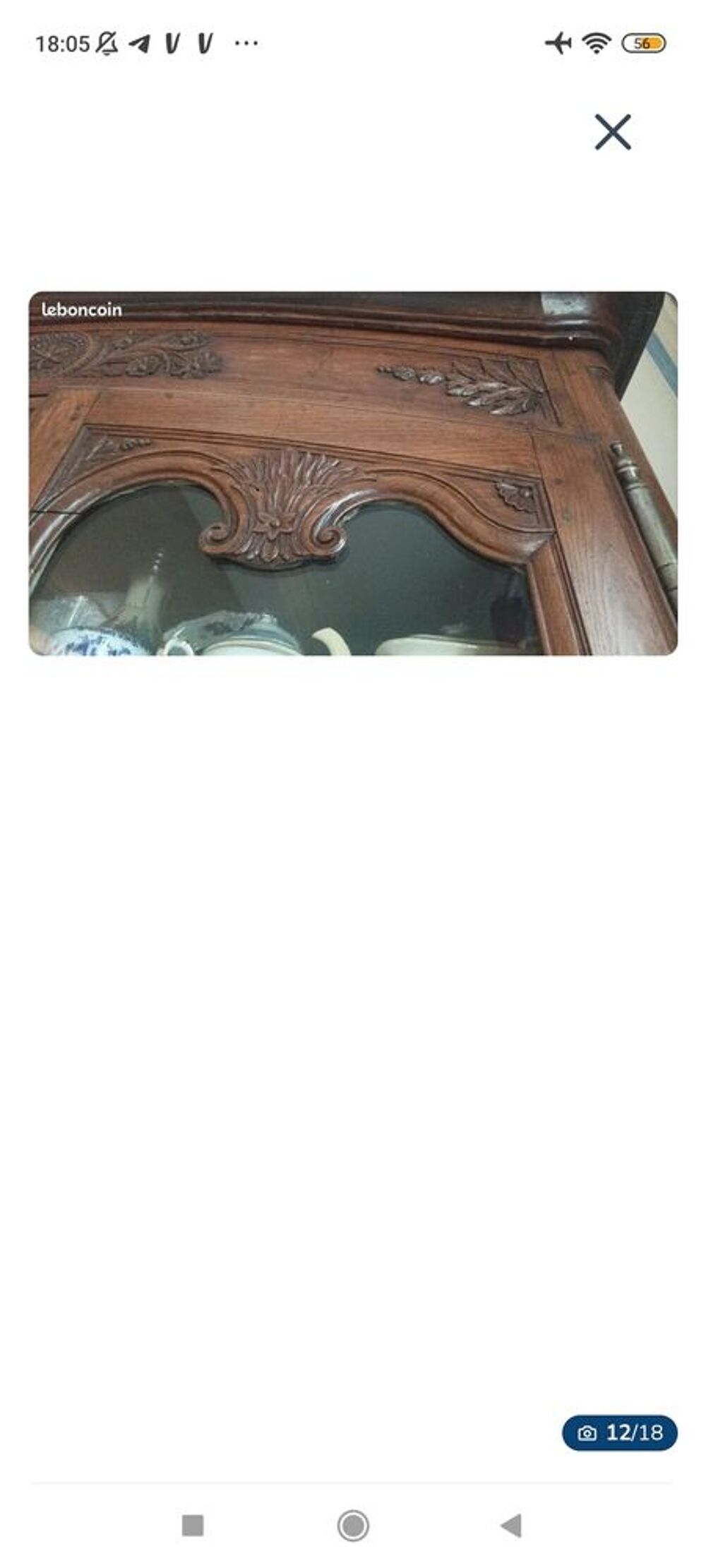 Magnifique meuble tr&egrave;s ancien ( vitrine, bahut, armoire ) Meubles