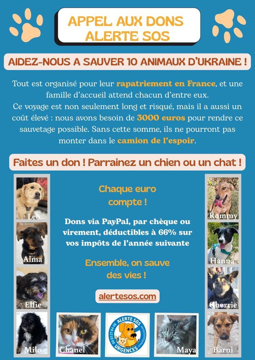   APPEL AUX DONS  