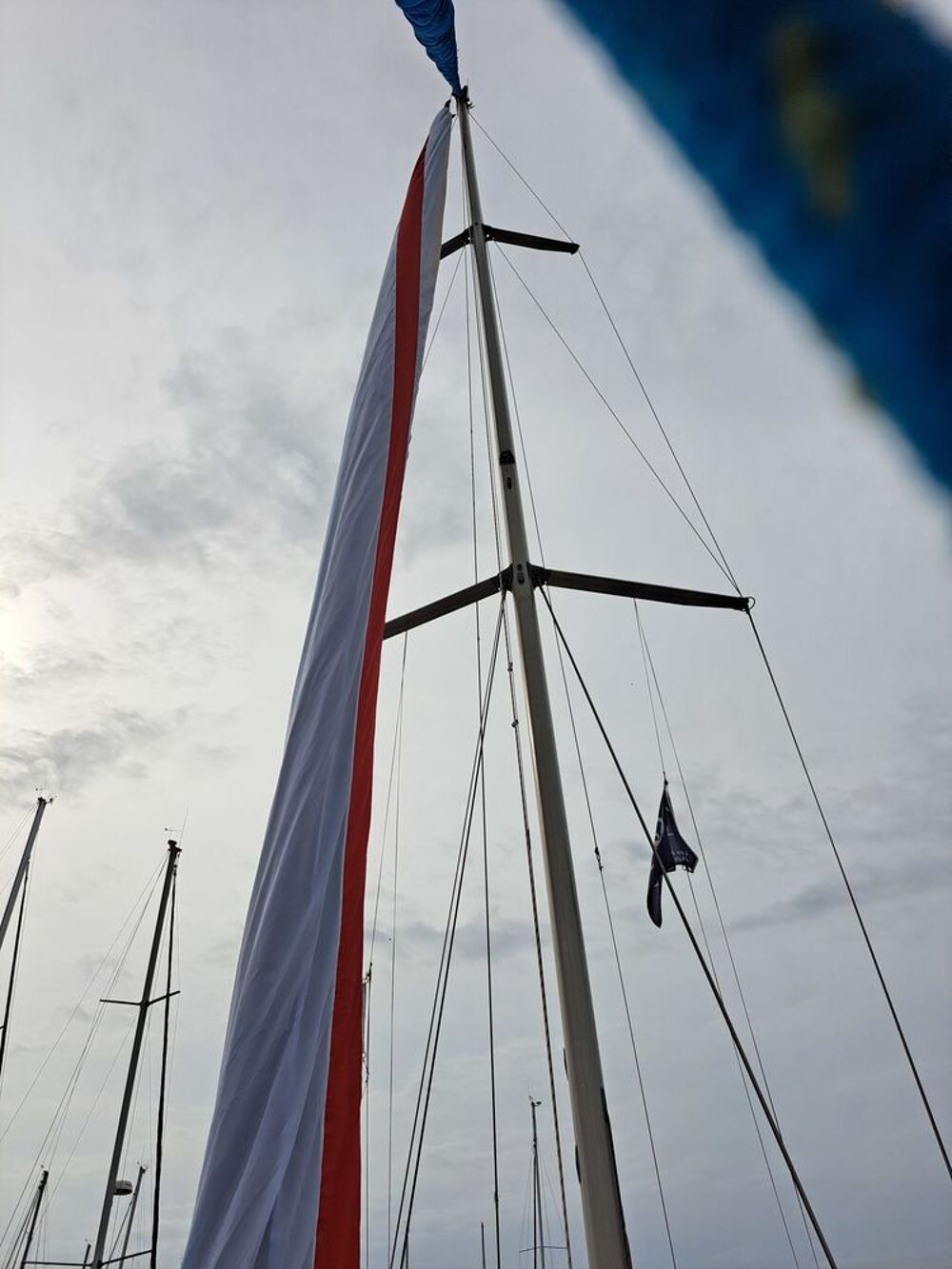 Tr&egrave;s beau Spinnaker tri radial avec sa chemise Sports