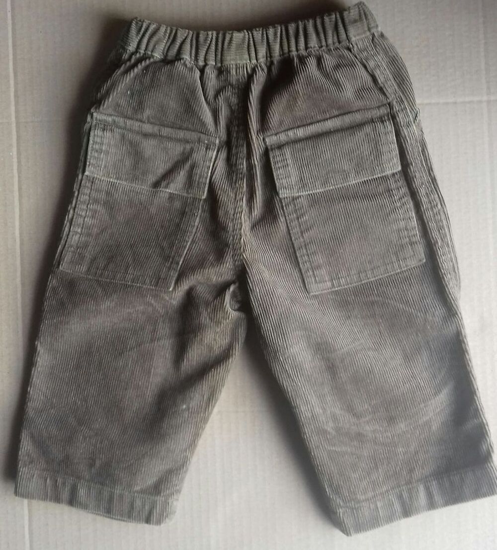 PANTALON PETIT BATEAU VELOURS COTELE MARRON - 12 MOIS Vêtements enfants