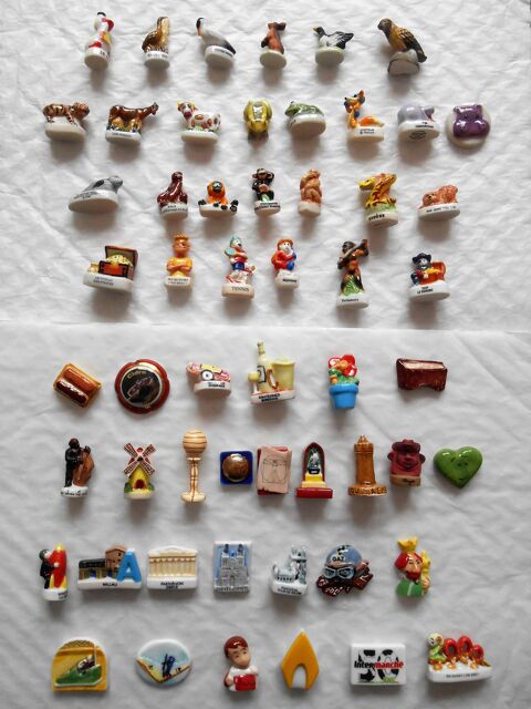 Lot de 55 F�ves en C�ramique pour Collection 27 Villejuif (94)