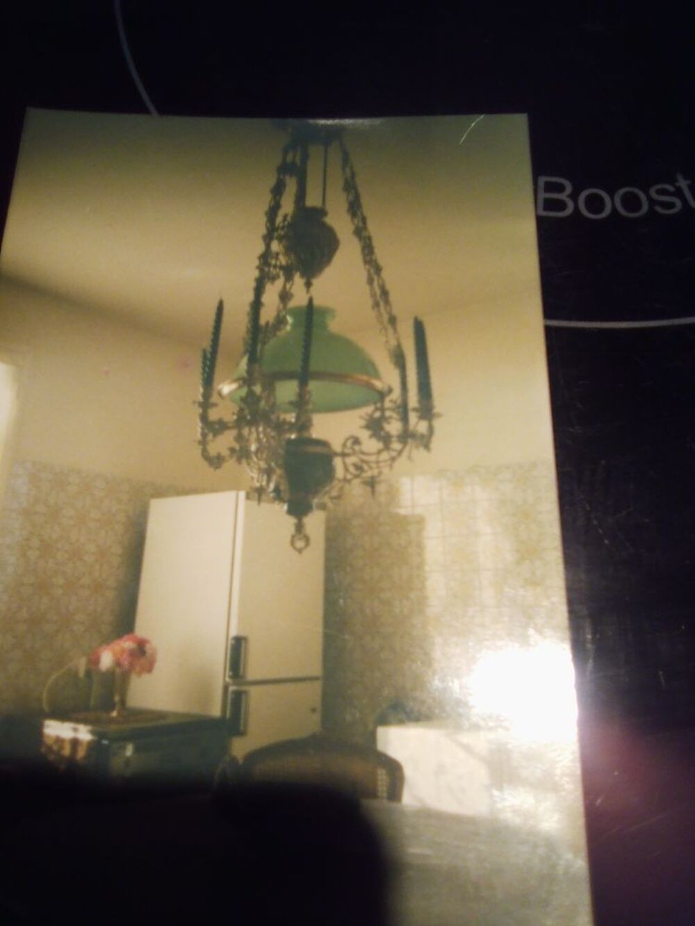 lustre ancien en bronze 