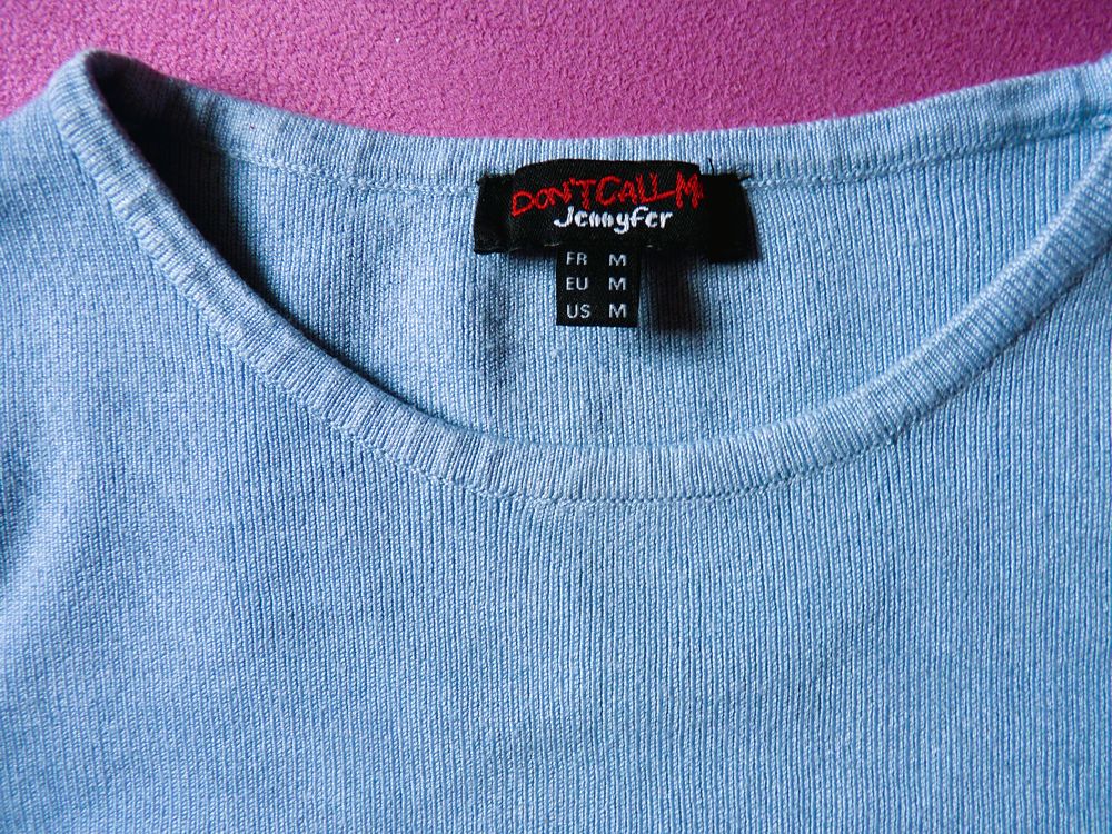 Lot 2 Pulls Femme Jennyfer 36 S bleu ciel TBE manches longue Vêtements