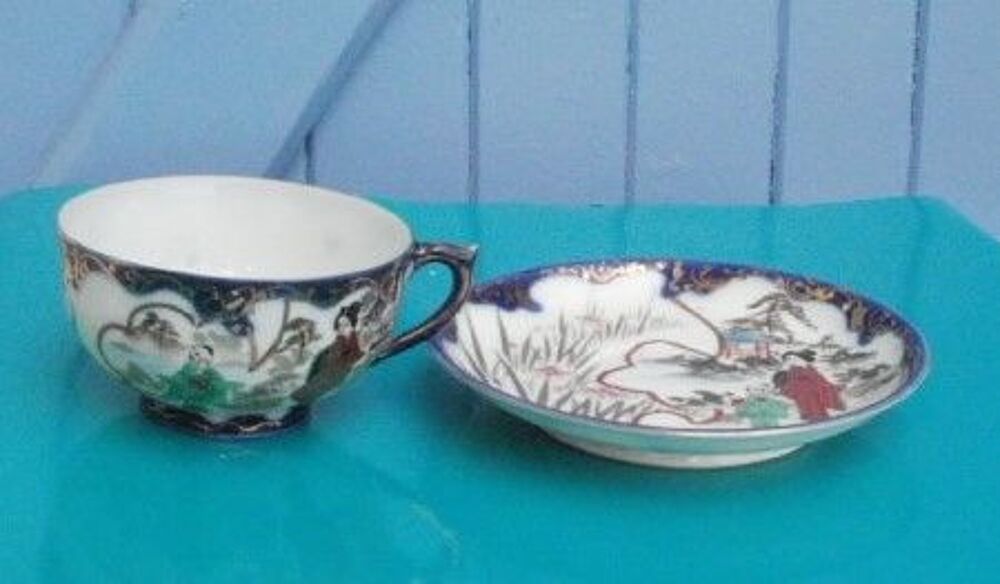  Tasse et sous tasse chinoise - porcelaine fine Cuisine