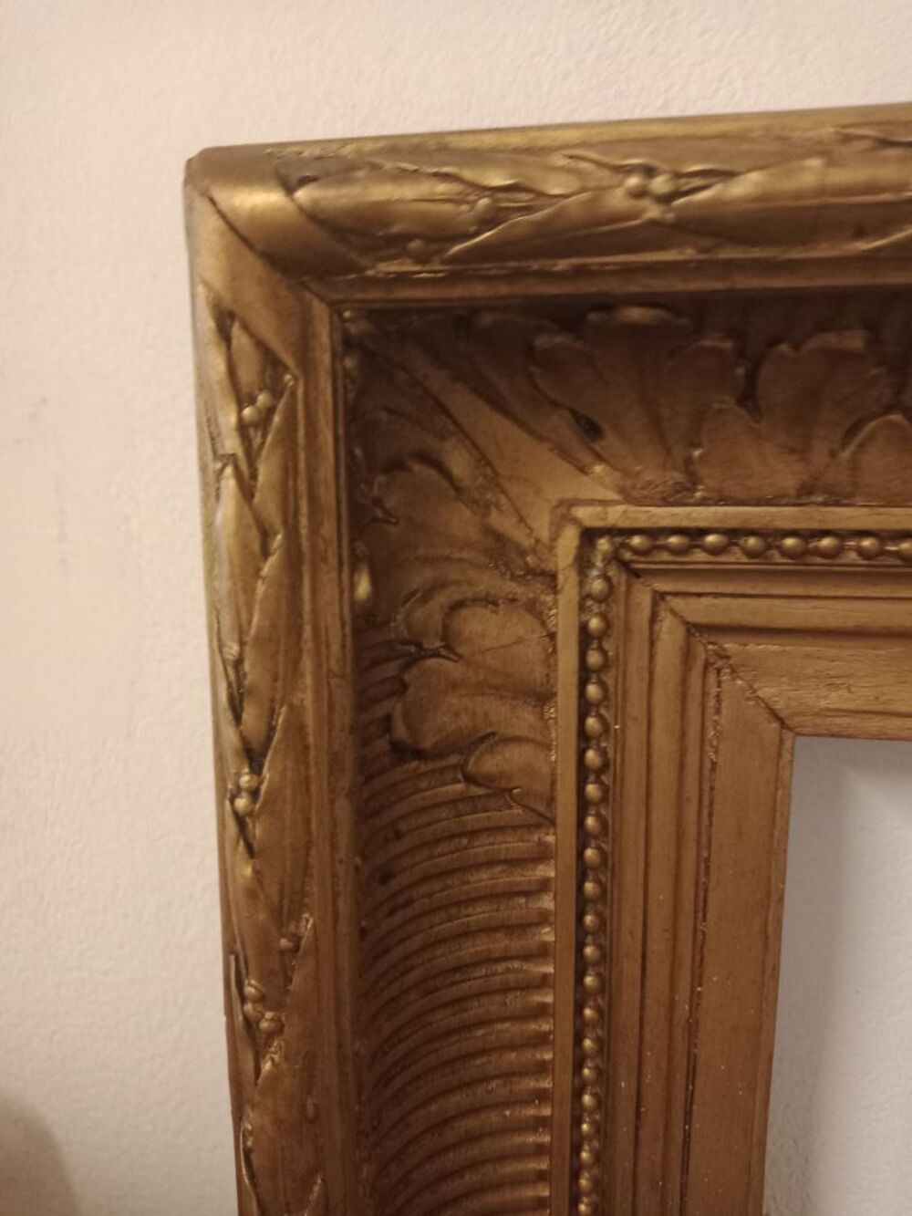 Ancien Cadre a Canneaux d'&eacute;poque 19&eacute;me Décoration