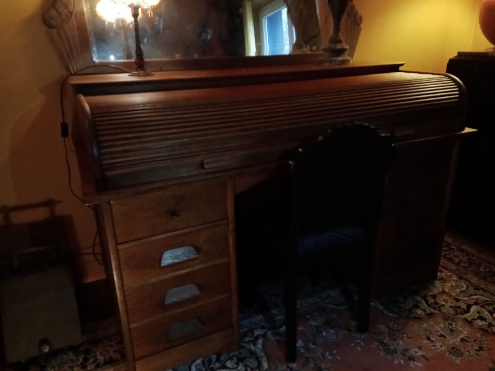 BUREAU CYLINDRE 1920 PARFAIT ETAT Meubles