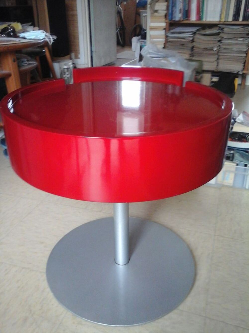table basse rouge 1 tiroir Meubles