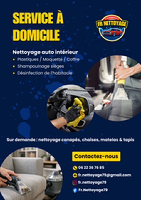   Nettoyage auto à domicile 