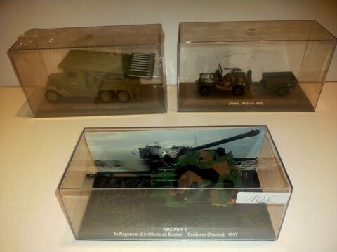 3 miniatures militaires ZIS-6 - jeep W - AMX
8 Mirecourt (88)