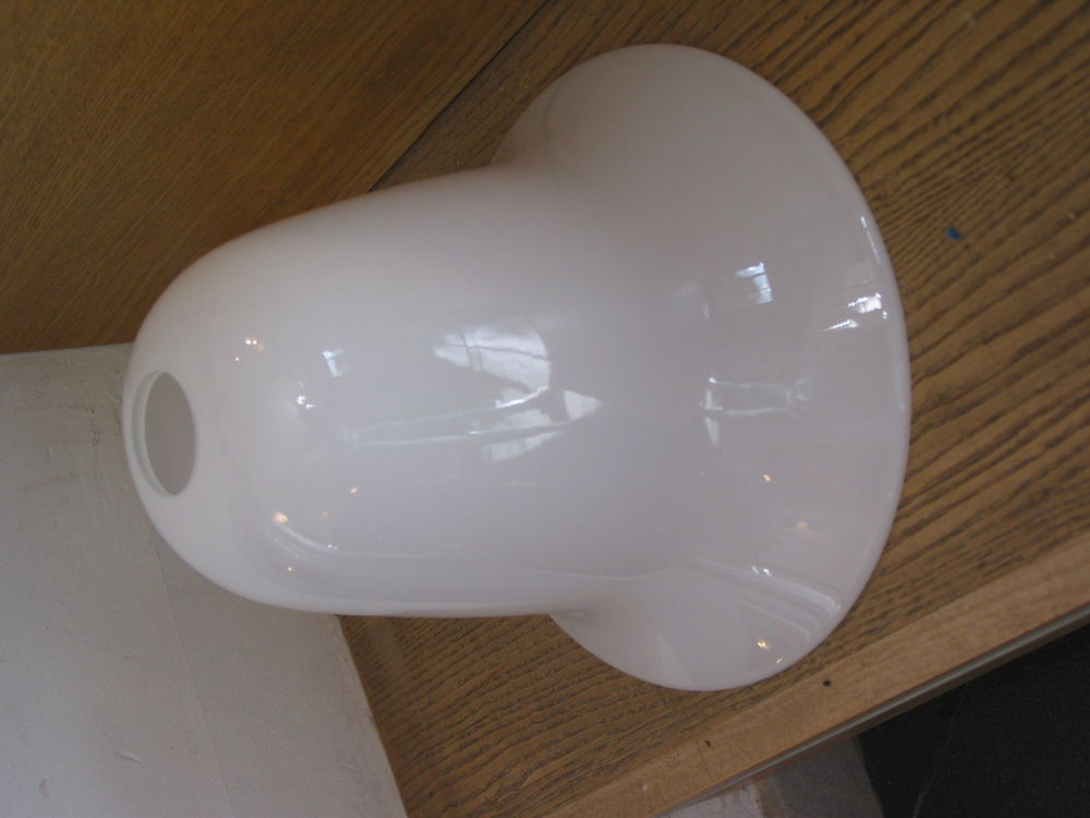 Abat jour triplex en opaline lampe lustre luminaire 25 CM X Décoration