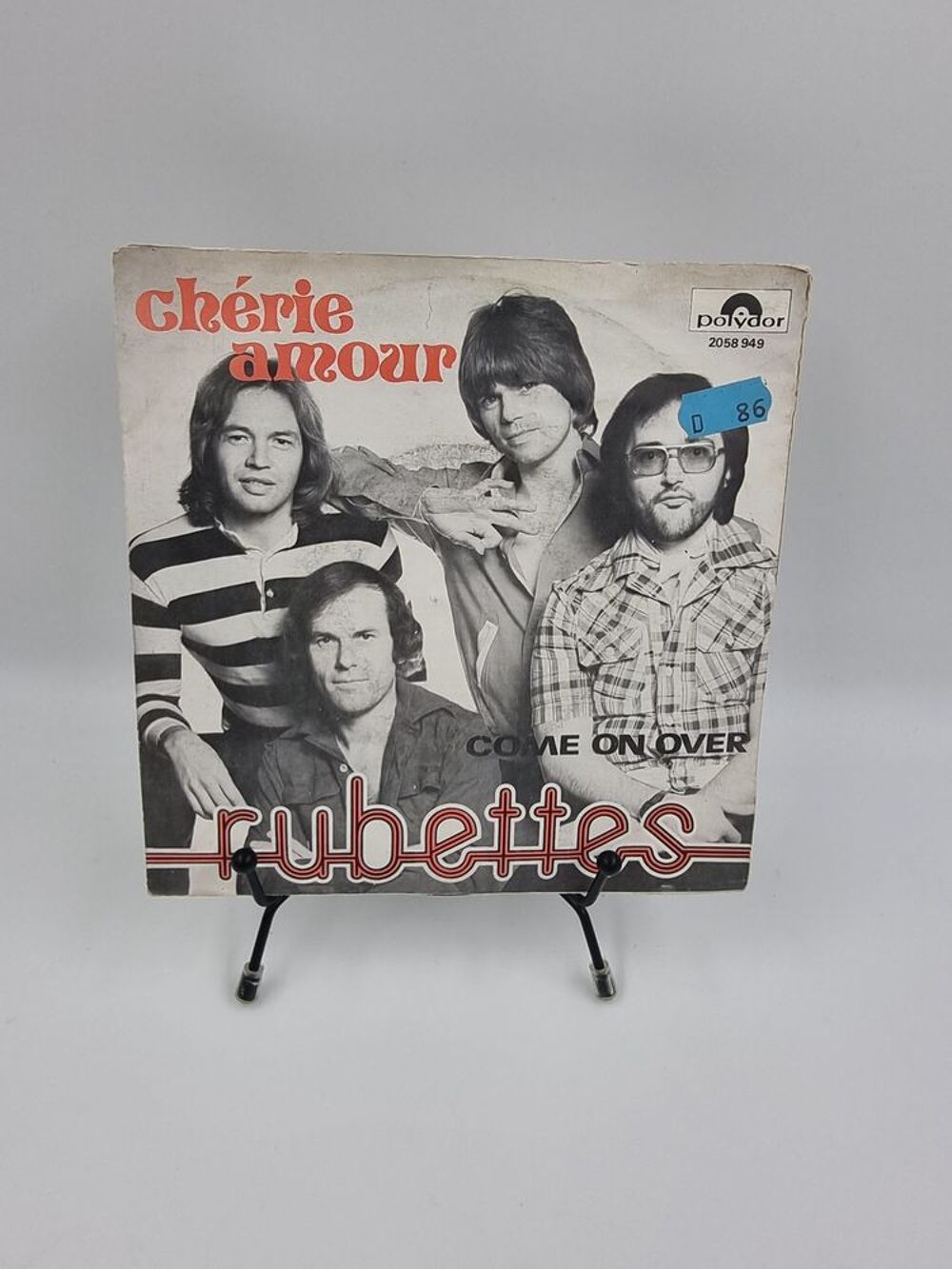 Vinyle 45 tours Rubettes : Ch&eacute;rie Amour avec fourreau CD et vinyles