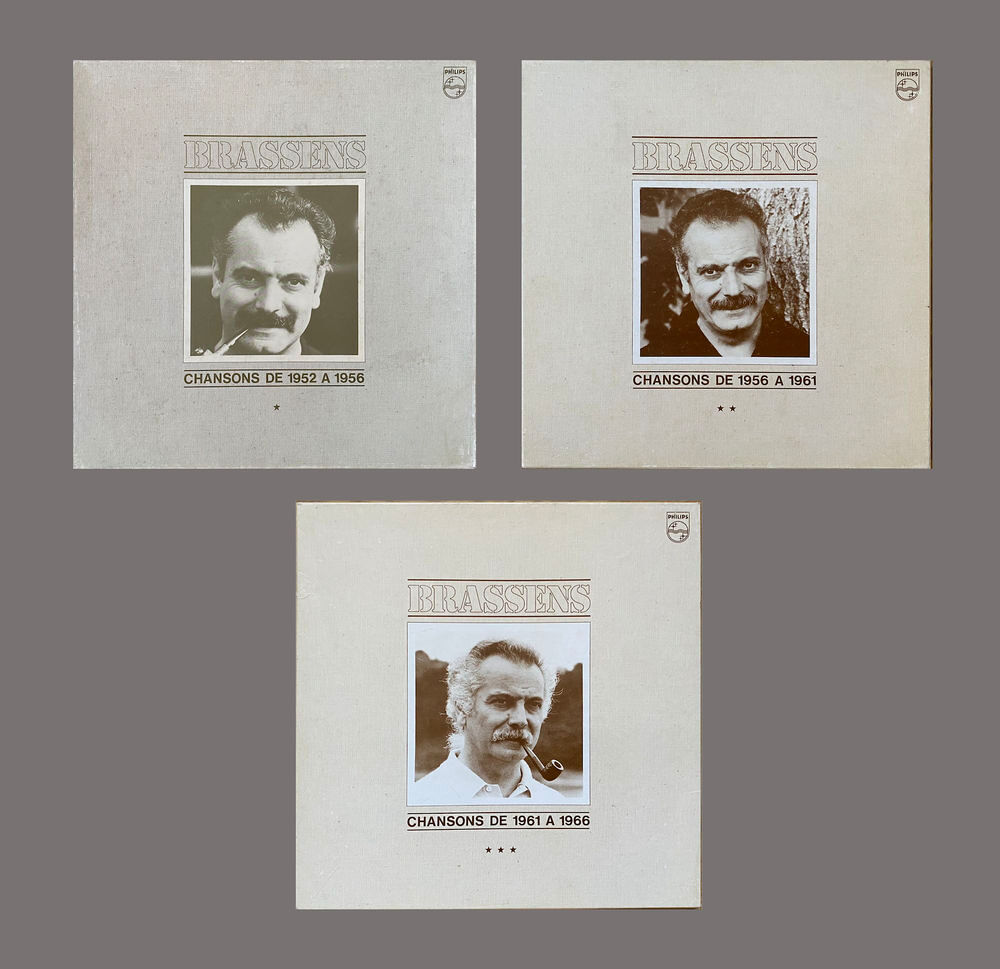 Georges Brassens 3 coffrets de 3 vinyls CD et vinyles