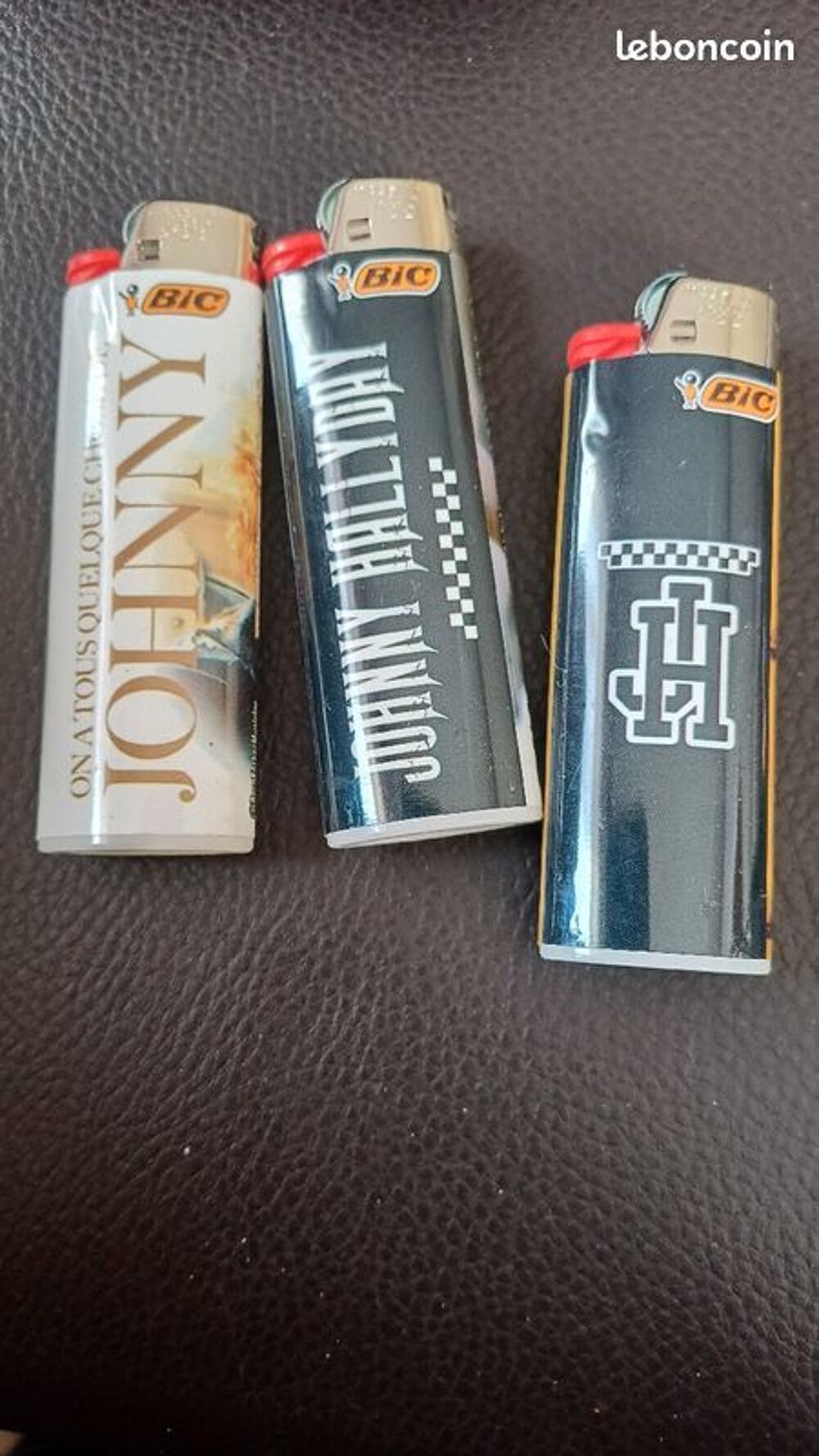 
3 briquets Bic neuf Johnny Hallyday neuf 