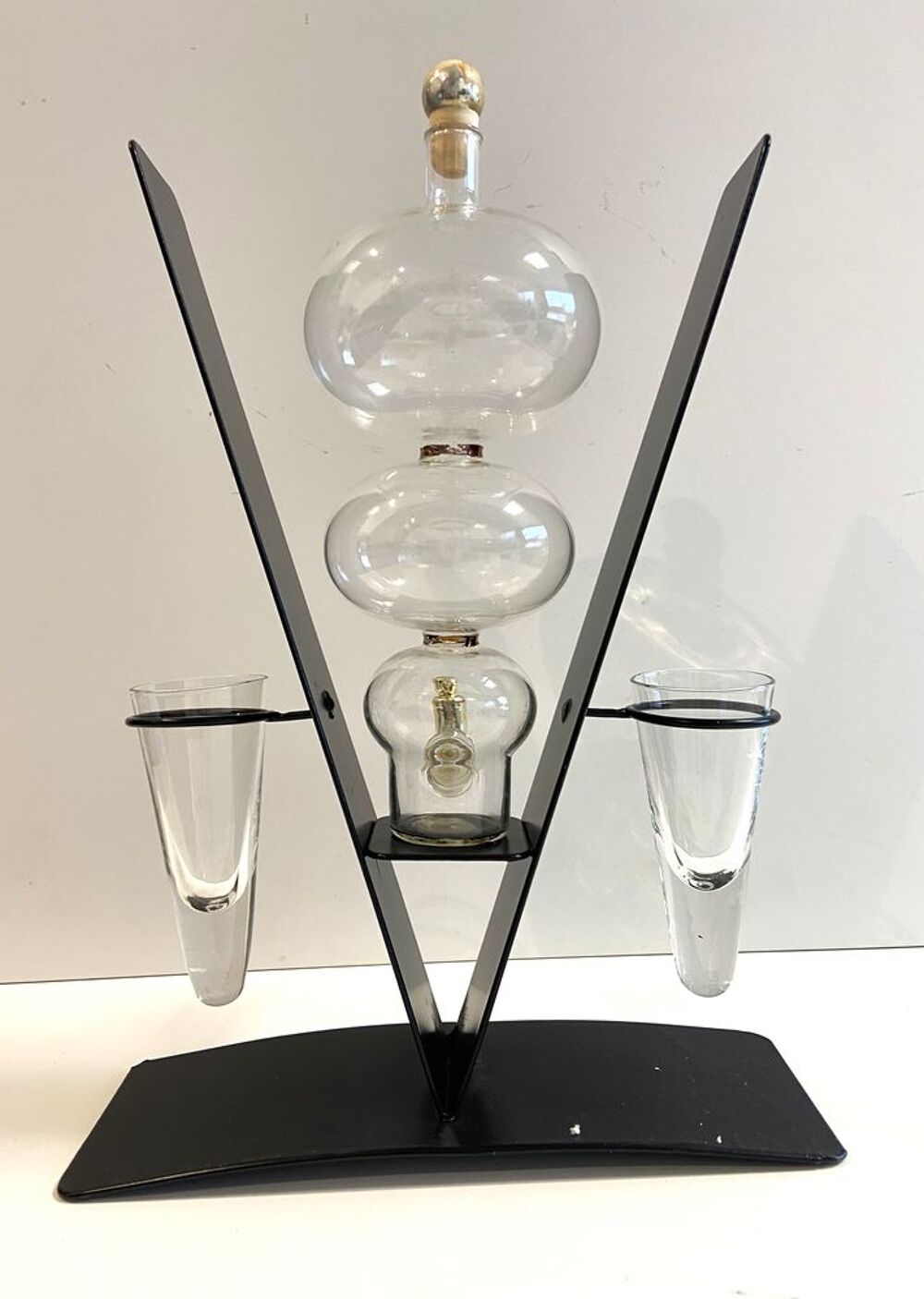 Atypique Fontaine &agrave; Liqueur Verre Souffl&eacute; Eau de Vie Mirabel Décoration