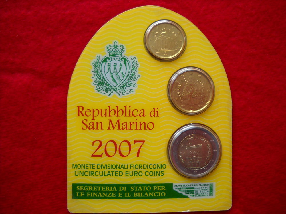 Monnaie pi&egrave;ces Euros : SAN MARINO / 2007
22 € 