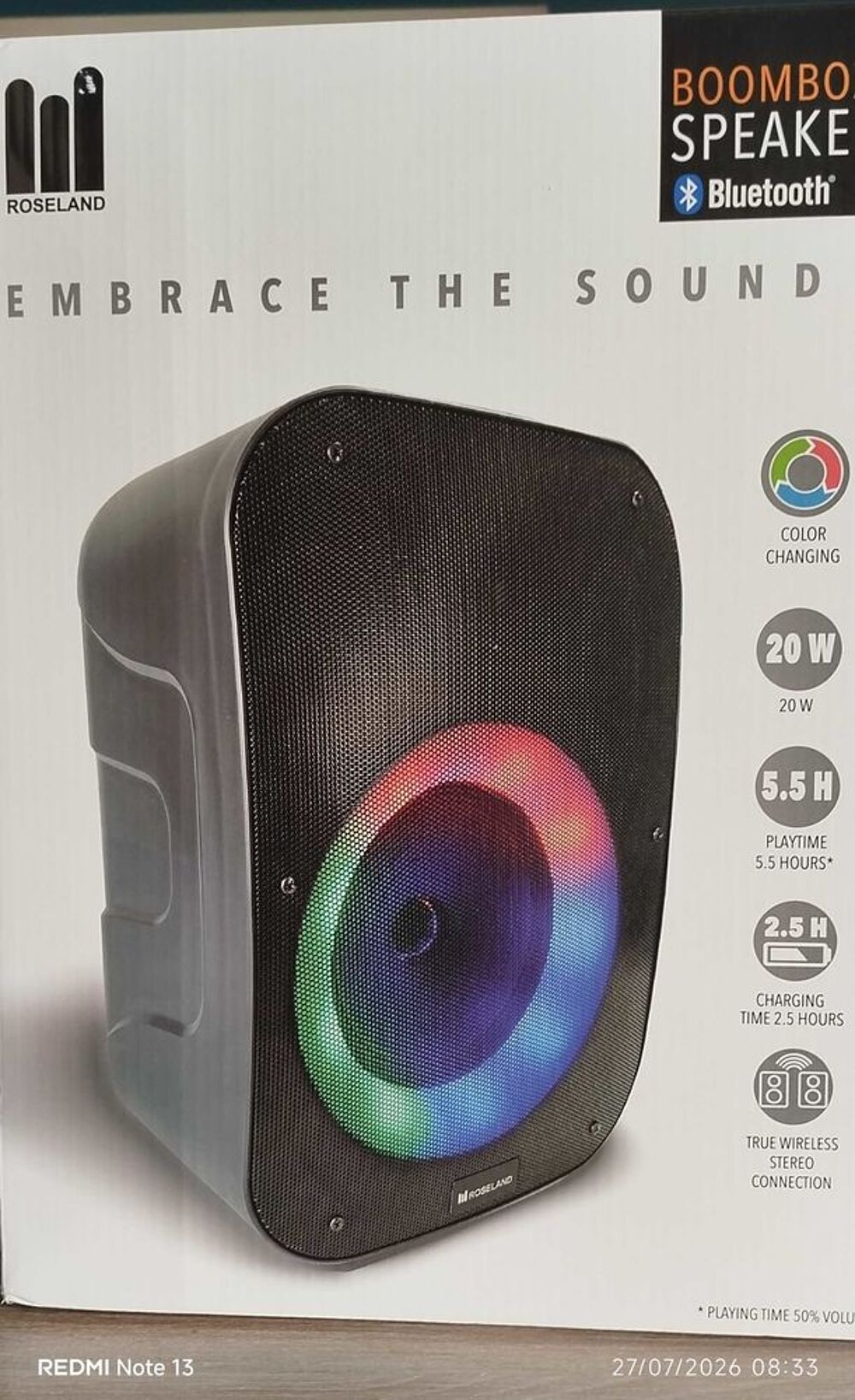 enceinte de 20w avec bluetooth Audio et hifi