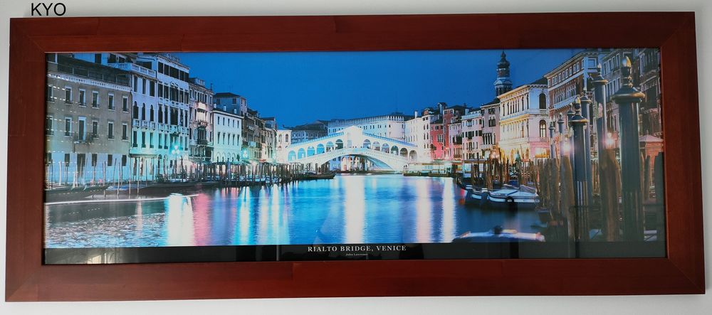 Tableau Cadre image - Pont Rialto Venise Italie - Etat neuf Dcoration