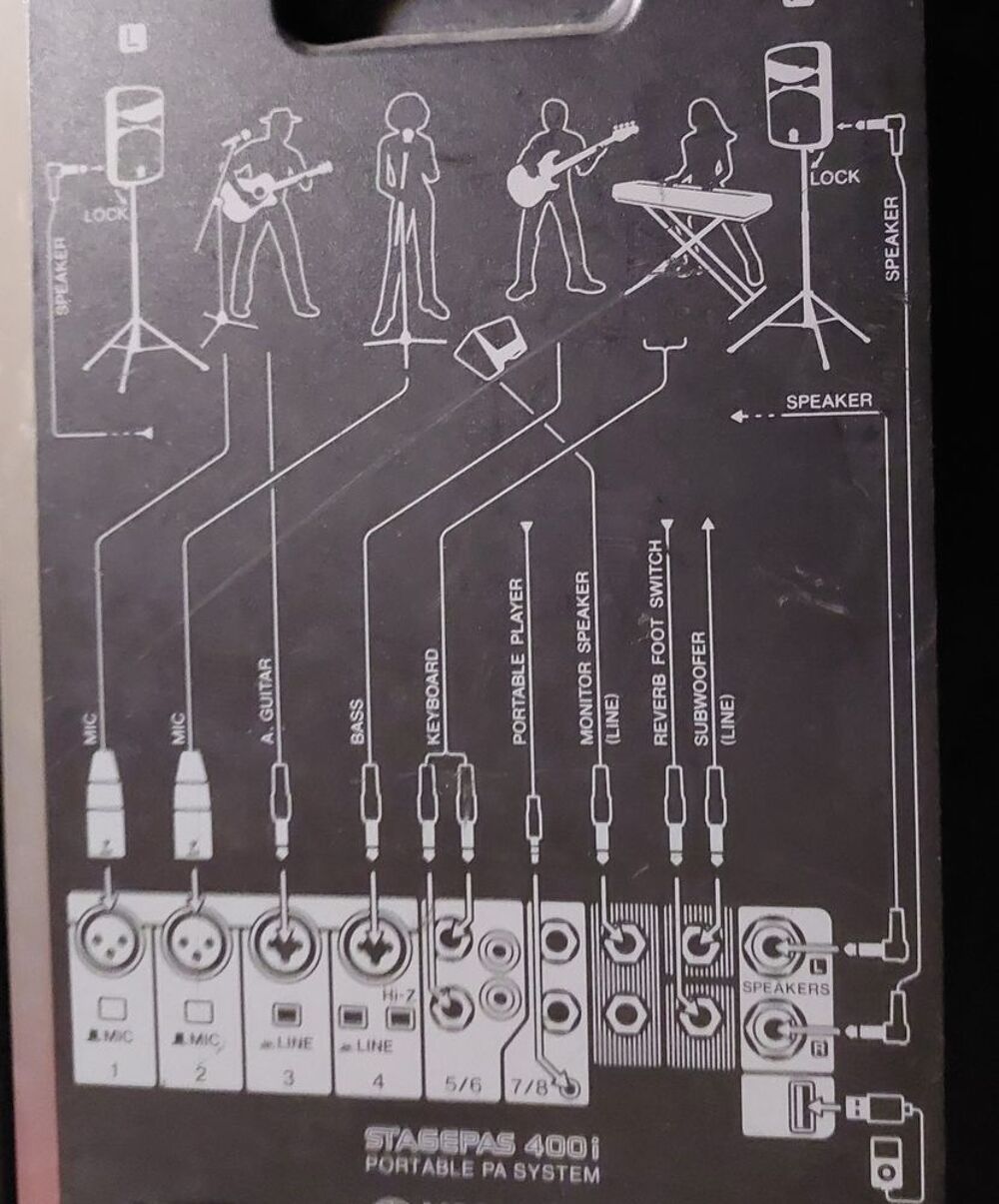Sono stagepass 400i yamaha Instruments de musique